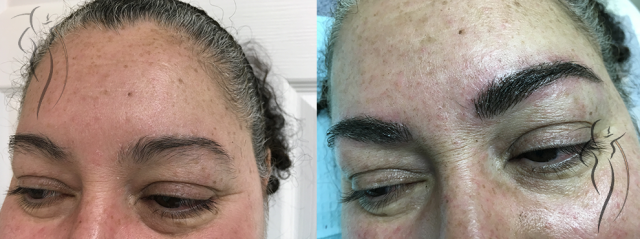 Permanent Brows - Before and After